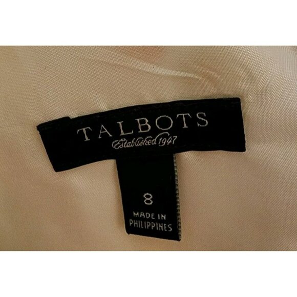 Talbots Women's Sleeveless Floral Dress Size 8 100% Silk Fit & Flare Pockets - Picture 3 of 6